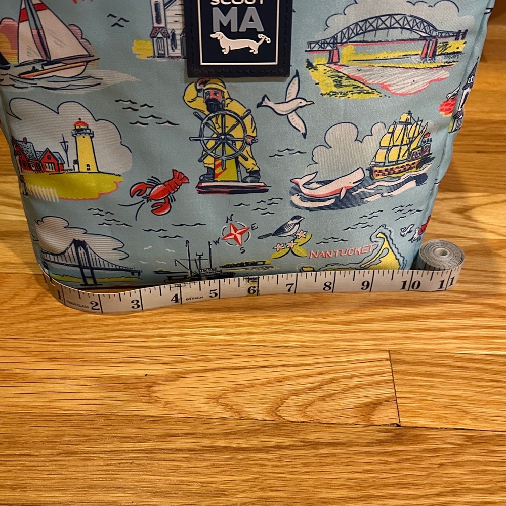 Scout Nautical Print Lunch Bag cooler Nantucket- Martha’s Vineyard insulated - Picture 7 of 8